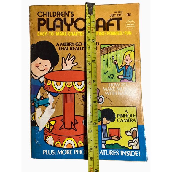 Childrens Playcraft Magazine  July 1977  Easy-To-Make Crafts Activities & Hobbie - Picture 9 of 11